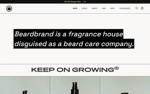 Beardbrand — homepage